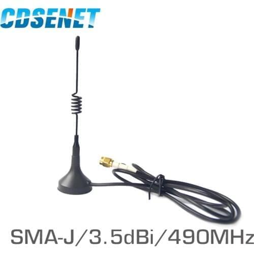 4Pcs/Lot 490MHz CDSENET TX490-XP-100 High Gain uhf Antenna 3.5dBi With Magnet Base 490 MHz Sma Male Sucker Antenna