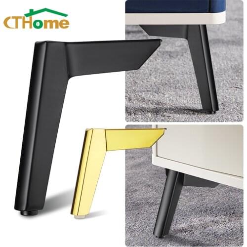 4pcs 8-15cm Black Gold Furniture Legs Metal , Used for Sofa Bed Cabinet Tea Coffee Table Chair Desk Leg Foot Support Feet