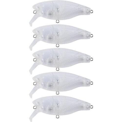 7.5cm 11.7g 50pcs Blank Nude Baits Crank Pencil Minnow Bait Unpainted Lure Bodies Fishing Bait