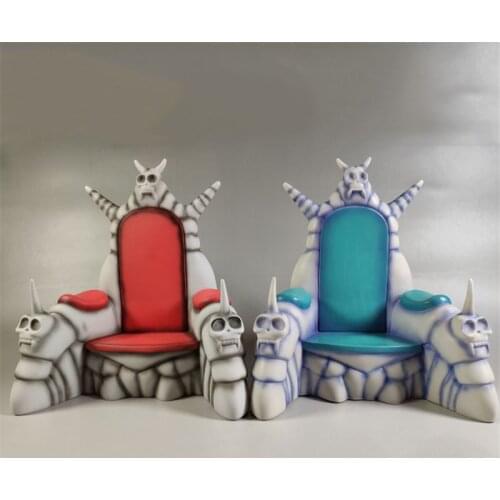 1/12 Soldier Scene Accessories Skull Throne Sofa Luminous King Chair for 6-inch Action Figure Doll Model Toy