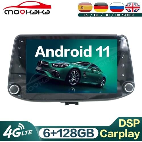 For Hyundai i30 Elantra GT 2012-2016 Android 11 6G+128GB Car Multimedia Player GPS Navigation Audio Stereo Head Unit Carplay DSP
