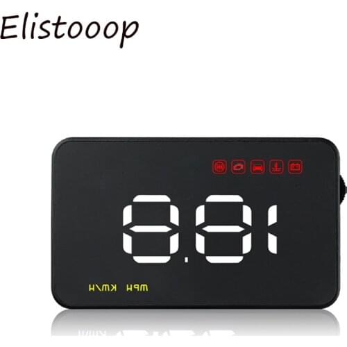 A1000 Car HUD OBD II Head Up Display Overspeed Warning System Projector Windshield Auto Electronic Voltage Alarm