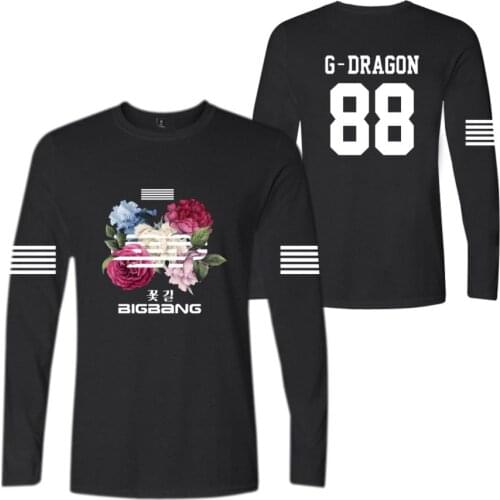 Bigbang big bang bangtan T-shirt kpop korean harajuku Tshirt T shirt camiseta mujer fashion brand T shirts Tops plus size 4XL