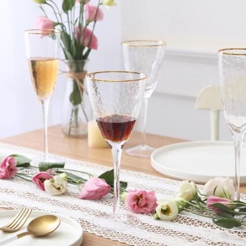 Champagne Glass Wine Whiskey Cute Glass Cup Water Drinking Glass Water Tea Beer Kitchen Glass Bicchieri Cocktail QJJ60BLB