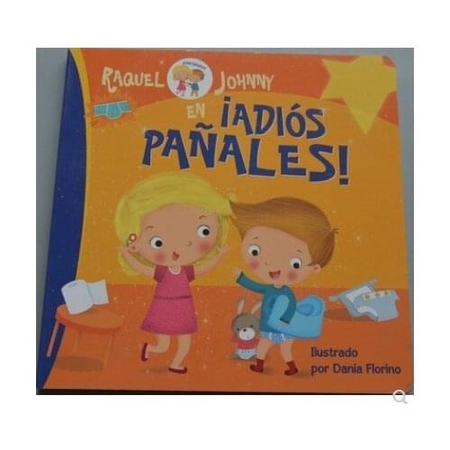Parent Child Kids Baby Spanish Book Carhildhood Early Education Enlightenment Cute Picture Learning Reading Cardboard Book Age 1