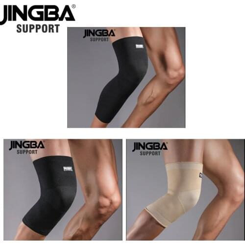 JINGBA SUPPORT 1PCS Sports knee pads Elastic Compression Sleeve knee brace support Protection for Basketball Volleyball