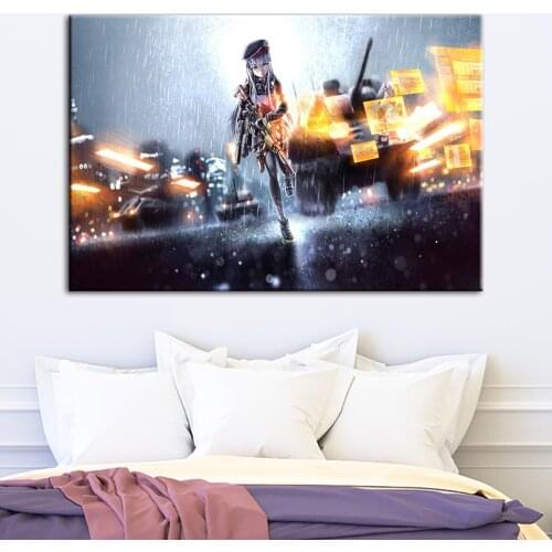 Painting Shooting Game Poster HD Prints Home Decorative Girls Frontline Wall Art Canvas Modular Frame Pictures For Living Room