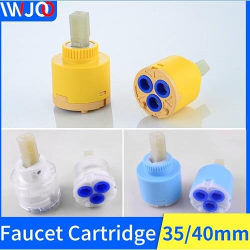 Faucet Cartridge 35mm 40mm Ceramic Faucet Cartridges Kitchen Faucet Accessories Valve Hot and Cold Water Mixer Tap Replace Part