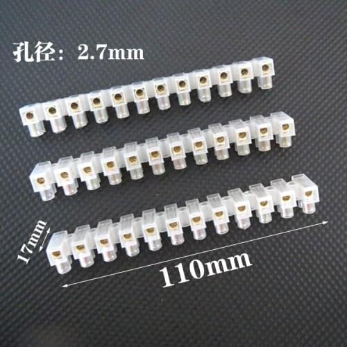 12 Position Barrier Terminal Strip Block 20A