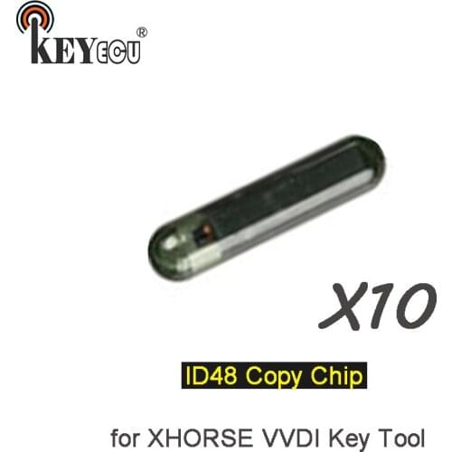 KEYECU 10x ID48 Chip for Xhorse VVDI Key Programmer Car Key Copy 48 Chip work on Chinese and English version VVDI KEY Tool