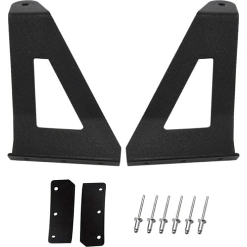 Upper Windshield Roof 52Inch Curved LED Light Bar Mounting Brackets Kit for 2004-2014 Ford F-150