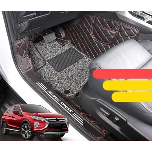 Car mat car interior special all surrounded by silk ring leather mat carpet For Mitsubishi ECLIPSE CROSS 2018 2019