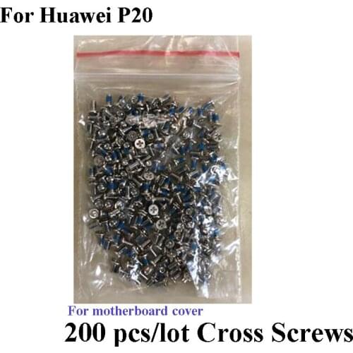 200PCS For Huawei p20 p 20 Mainboard Motherboard Crisscross Screws Housing Cross Screw nail tack For Huawei p20 Mobile Phones