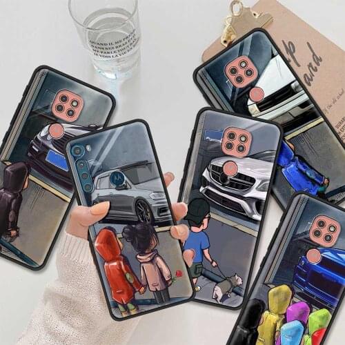 Boy Girl See Cool Sports Car Drift Phone Case For Moto G9 G8 Play Plus G60 G50 G40 G30 Fusion G20 G10 Power one Fusion G8