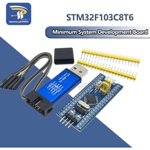 STM32F103C8T6 ARM STM32 Minimum System Development Board Module For Arduino DIY Kit ST-Link V2 Mini STM8 Simulator Download
