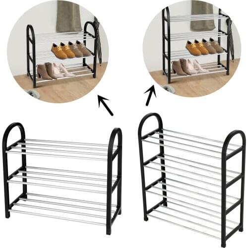 3/4 Tiers Shoes Rack Standing Shoe Rack DIY Home Organizer Shoes Shelf Space Saving Shoes Storage Shoe Racks Home Decor