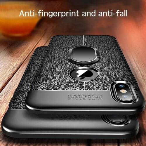 Soft Silicon Leather Back Phone Case For iPhone XS MAX XR X XSMAX SE With Magnetic Car Holder Cover For iPhone 7 8 6 6S Plus