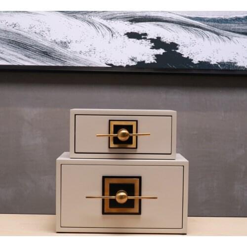 New Chinese Style Modern Sample Room Hotel Indoor Bedroom Dressing Table Soft Decorative Ornaments Home Jewelry Box Furnishings