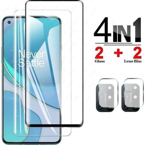 On for Oneplus 8T Glass Screen Protector Film Protective Glass for One Plus 8 T 1+8t 5g 1 + 8 T Tempered Camera Lens Oneplus8t