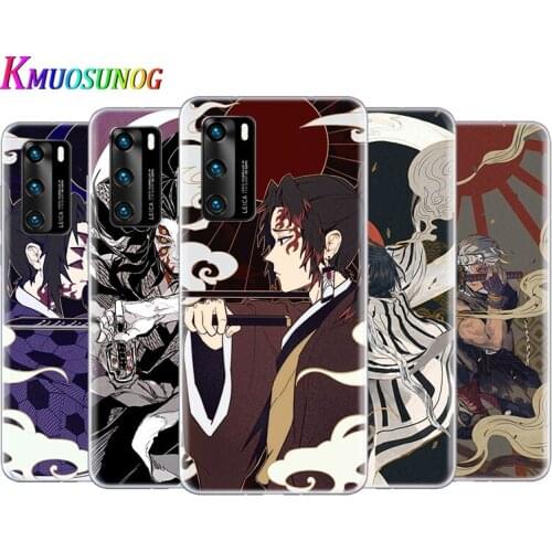 Transparent Cover Demon Slayer Animation For Huawei P40 Lite E P30 P20 P10 P9 P8 Pro Plus Lite mini 2019 Phone Case