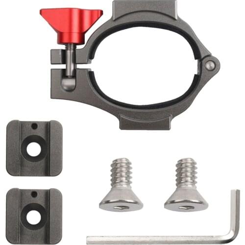 Expansion Bracket Clip Holder with 2 Hot Shoe Mounts for DJI OSMO Mobile 2 Handheld Gimbal Stabilizer Accessories