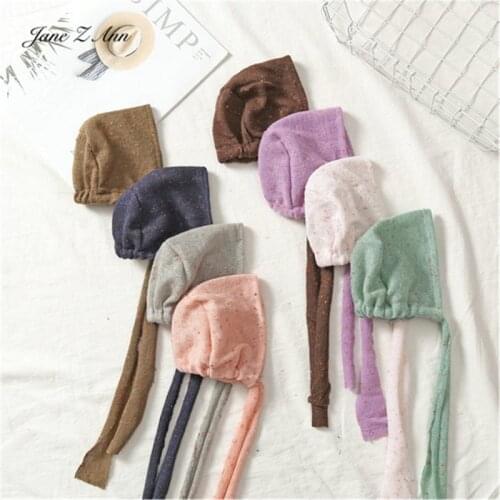 Jane Z Ann Photo Props baby newborn hat soft versatile color cap Studio shooting accessories