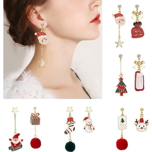 FENGRISE Christmas Necklace Earing Merry Christmas Gifts For Women Xmase Gift Ornament Christmas Decoration Happy New Year 2022