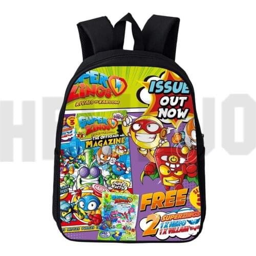 Sac A Dos 12/16 Inch Mochila 3D Print Game Anime Super Zings Series 4/5/6 Backpack Children Cartoon Superzings Bag for Teenager