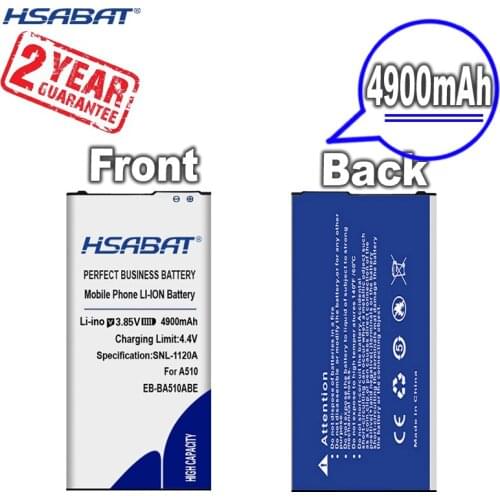 New Arrival [ HSABAT ] 4800mAh EB-BA510ABE Replacement Battery for Samsung Galaxy 2016 Edition A510 SM-A510F A5100 A5 A51