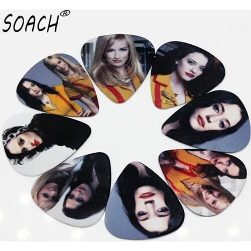 SOACH 50PCS 1.0mm Hot sale exquisite high quality two side earrings pick DIY design ukulele guitar pick guitar picks