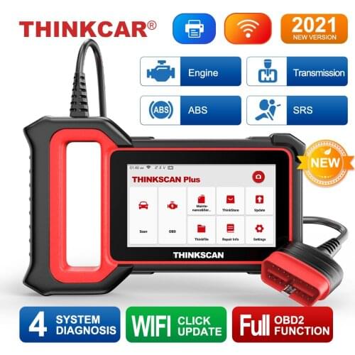THINKCAR Thinkscan plus S5 Car Diagnostic Tools 7 System OBD2 Automotive Scanner Professional Wifi Free Update