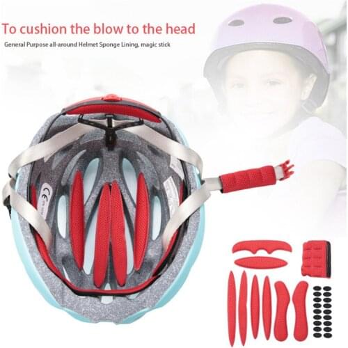 Motorcycle Helmet Foam Pads Universal Shockproof Motorbike Cycling Sponge Protection Viscose Inner Lining Accessories 1Set