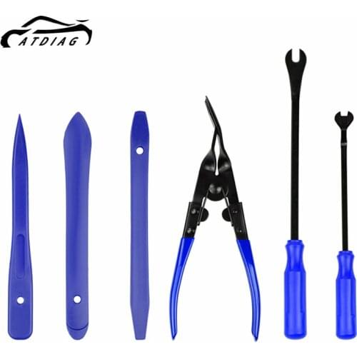 Universal 6pcs/set Car Door Trim Panel Dash Installation Removal Pry Tools Kit Car Clip Dash Car Repairing Hand Tools