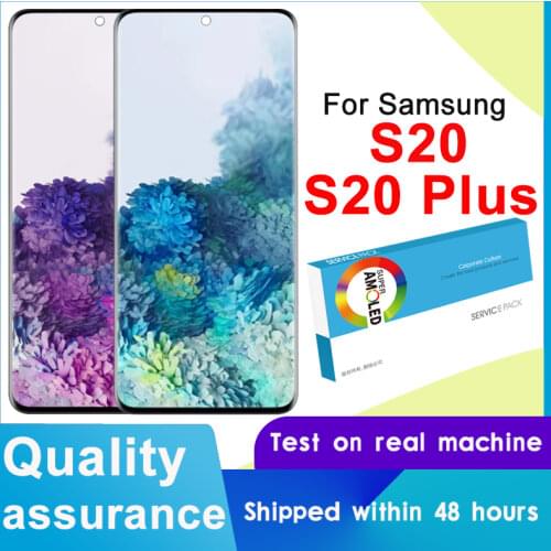 Original BROOWE Super AMOLED For Samsung Galaxy S20 G980F G980F/DS S20 Plus G985F LCD Display Touch Screen Digitizer Assembly