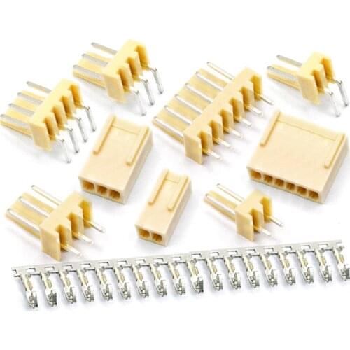 10set KF2510 connector 2.54MM connector plug + straight needle seat + terminal 2P 3P 4P 8P 10P etc