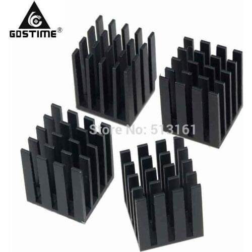 100 PCS Gdstime Aluminum Cooling Fin 19x19x24MM Chipset Heat Sink RAM Radiator Heatsink