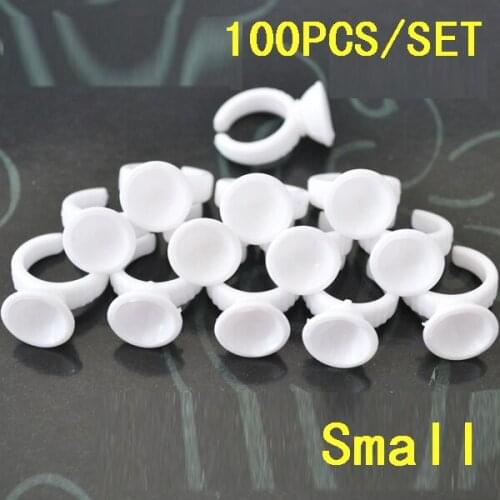 100pcs/lot Disposable tattoo small ink cup for plastic tattoo ink cup permanent makeup eyebrow lips pigmet