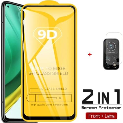 2-in-1, tempered glass for mi 10 t pro glass mi10t lite xiaomi 10t pro camera film mi-10t xiaomi mi 10t pro screen protector