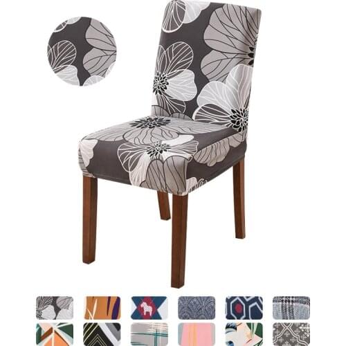 2020 New Pattern Chair Cover Modern Stretch Universal Size Kitchen Dining Chair Slipcovers for Home Decoration Anti-dirty