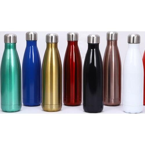 2020 Useful Water Bottle Insulated Cold Cup Leak-proof Portable Sport Drink Bottle for Water Stainless Steel Thermos Flask Gift