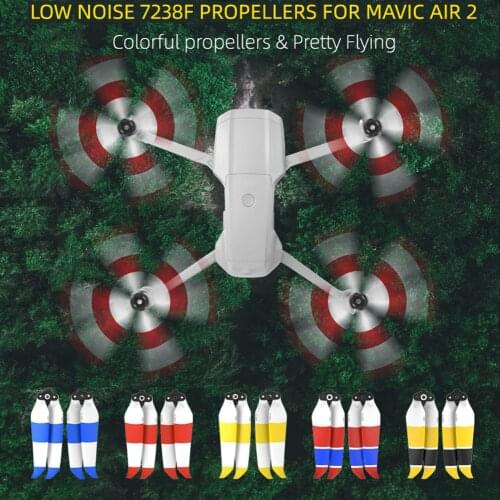 4PCS Foldable Quick Release Propeller for DJI Mavic Air 2 Low Noise 7238F Propellers for DJI Mavic Air 2 Drone Accessories