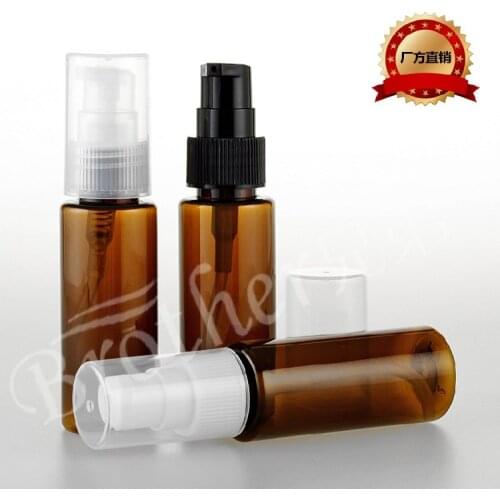 40ml brown flat shoulder bottle essence cosmetics packing bottle 20pcs/lot