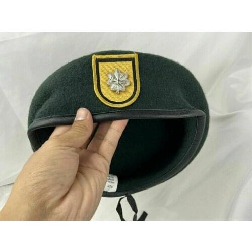 US Army 1th Special Forces Group BLACKISH Green Beret Lieutenant Colonel Military Hat