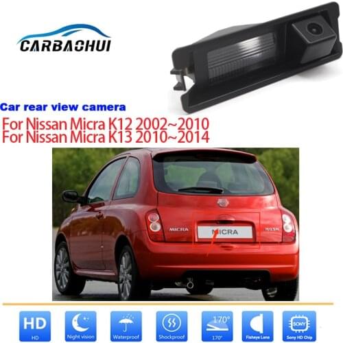 Car Rear View Back Up Reverse Parking Camera For Nissan Micra K12 K13 2002-2017 HD CCD HD Night Vision waterproof high quality