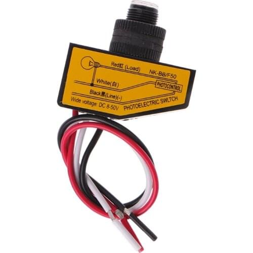 Automatic Light Control Sensor DC12V 24V 36V 48V Dusk To Dawn Photocell Switch