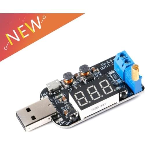 DC-DC USB Micro Adjustable Step Up Step Down Buck Boost Power Supply Voltage Regulator Module 5V to 3.3V 9V 12V 18V 24V