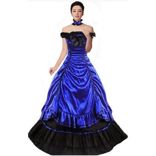 GT017) Women Gothic Lolita Dress Southern ball Gown Victorian Halloween Costumes Customized