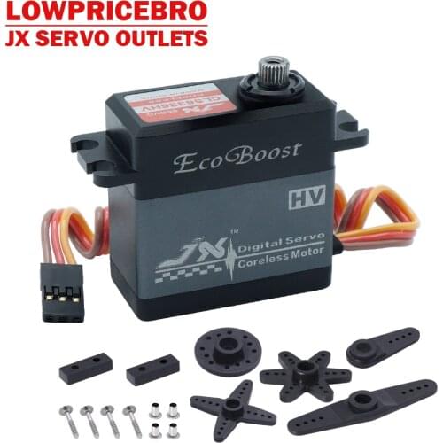 JX CLS6336HV Aluminium Shell Metal Gear High Voltage Coreless Digital Servo for 1/8 RC Car D3P0 Helicopter