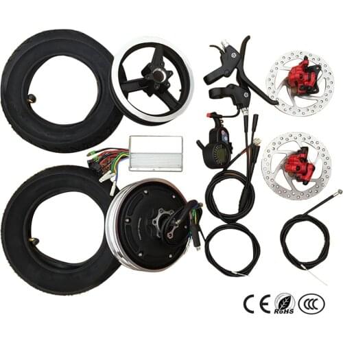 Electric bike conversion kit 10 inch Electric Hub Motor wheel 36V 48V Scooter wheel motor accessories Brushless motor high speed