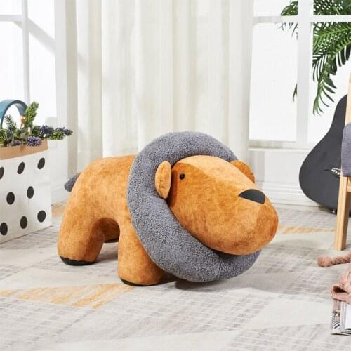 Creative animal children sofa Cartoon stool The modelling of lovely lion stool In the sitting room shoes stool kids chair